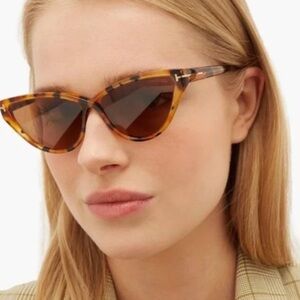 TOM FORD TF740 55E CAT EYE WOMEN SUNGLASSES CHARLIE-02 FT0740/S 55E EYEWEAR